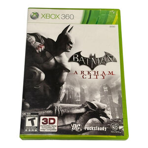 Batman Arkham City Xbox 360 Video Game Complete Case Manual Disc Tested DC WB